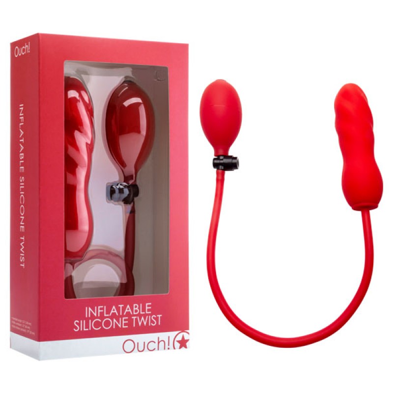 Ouch! Inflatable Silicone Twist - Red